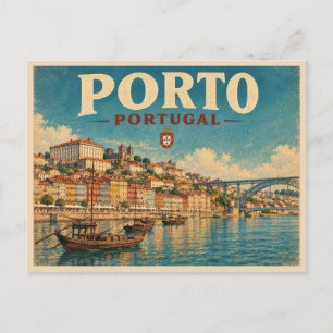 Porto Portugal Vintage Resa Vykort