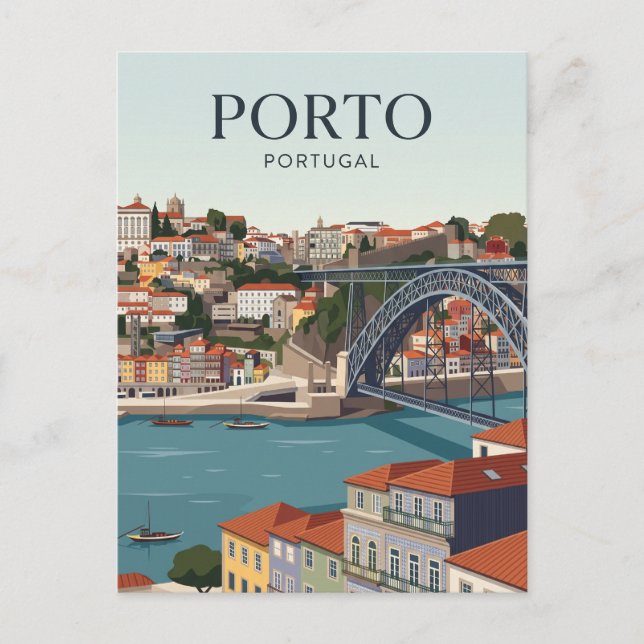 Porto Portugal Vykort (Framsida)