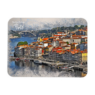 Porto, Portugal vykort Magnet