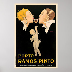 Porto Ramos-Pinto Rene Vincent Likör Årgång Poster