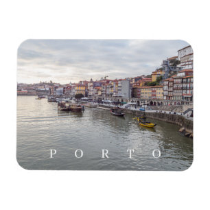 Porto Ribeira District View-kylskåp Magnet