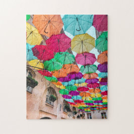 Porto Rico Umbrellas Mönster Jigszle Puzzle Comple Pussel