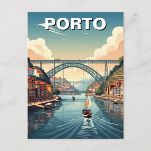 Porto River Cruise Portugal Travel Vykort