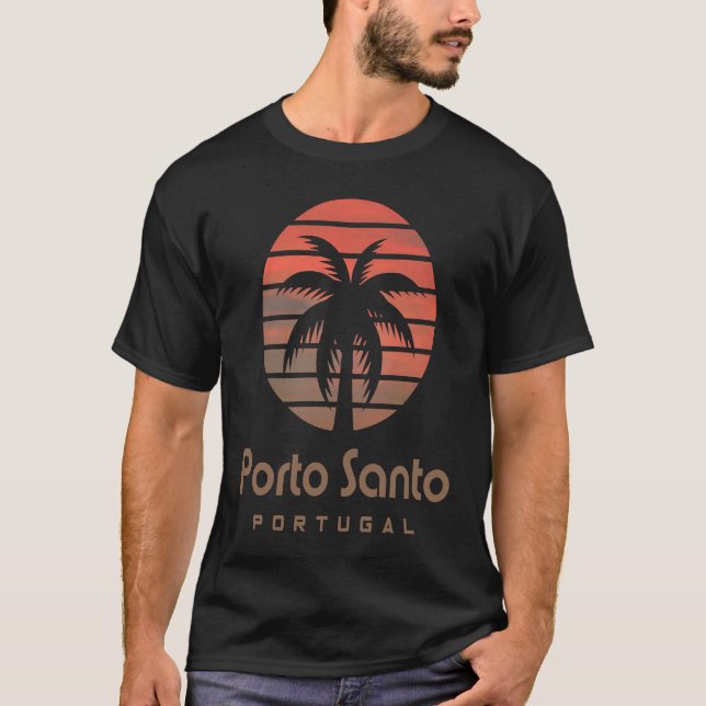 Porto Santo Portugal T Shirt (Framsida)