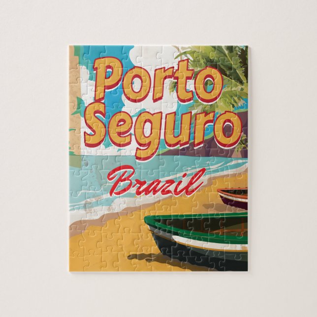Porto Seguro Brazavacation poster Pussel (Vertikal)