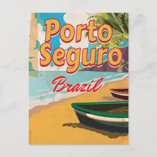 Porto Seguro Brazavacation poster Vykort (Framsida)