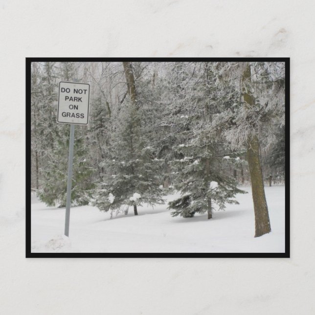 Porto - snö humor vykort (Framsida)