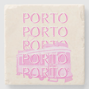 Porto Travel Art, Portugal Travel Art, Rosa Stenunderlägg