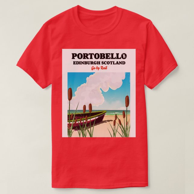 Portobello Beach Edinburgh T Shirt (Design framsida)