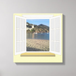 PortoBello, Italien genom Windows Canvastryck
