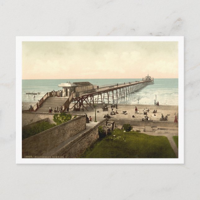 Portobello Pier, Edinburgh, Skottland Vykort (Framsida)