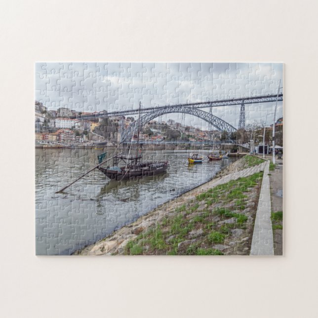 Portobrygga och båtpussel pussel (Horisontell)