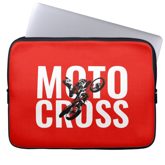 Portocross Motorcycle Sport Poste Art Laptop Fodral (Framsidan)