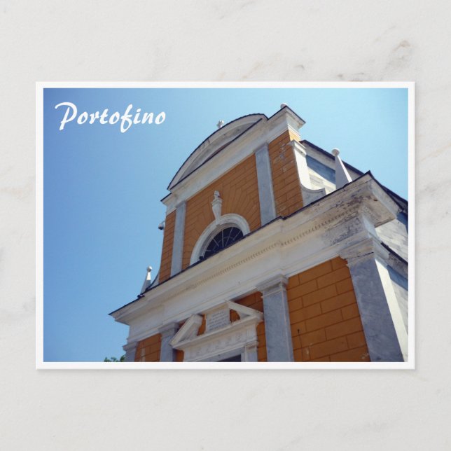 Portofino giorgio kyrka vykort (Framsida)