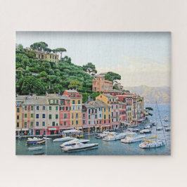 Portofino Harbour - Sommar i Italien - 16 x 20 tum Pussel