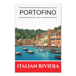 Portofino Italian Riviera liguria Affisch Fototryck