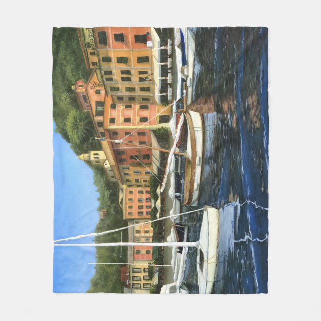 Portofino italien fleecefilt (Framsidan)