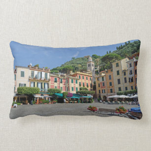 Portofino, Italien. Portofino Village Square Post- Lumbarkudde