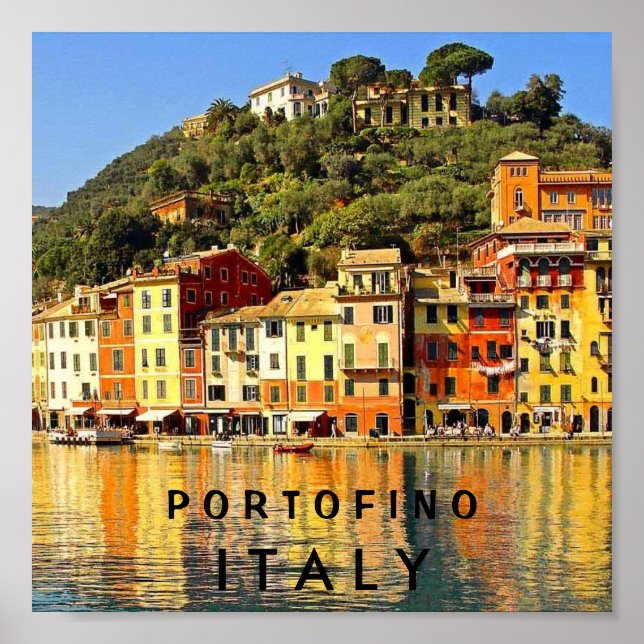 PORTOFINO-ITALIEN POSTER (Framsidan)