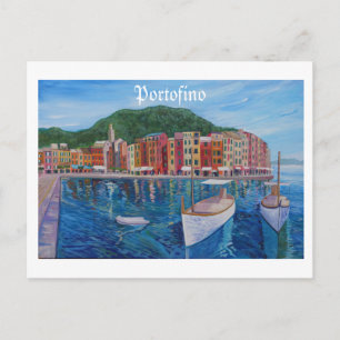 Portofino Mediterranean Pearl of Italy Riviera Vykort
