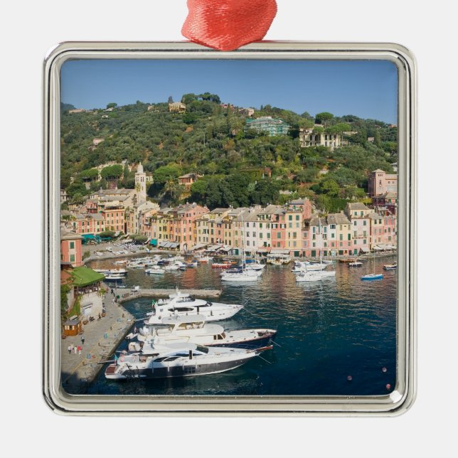 Portofino panorama julgransprydnad metall (Framsidan)
