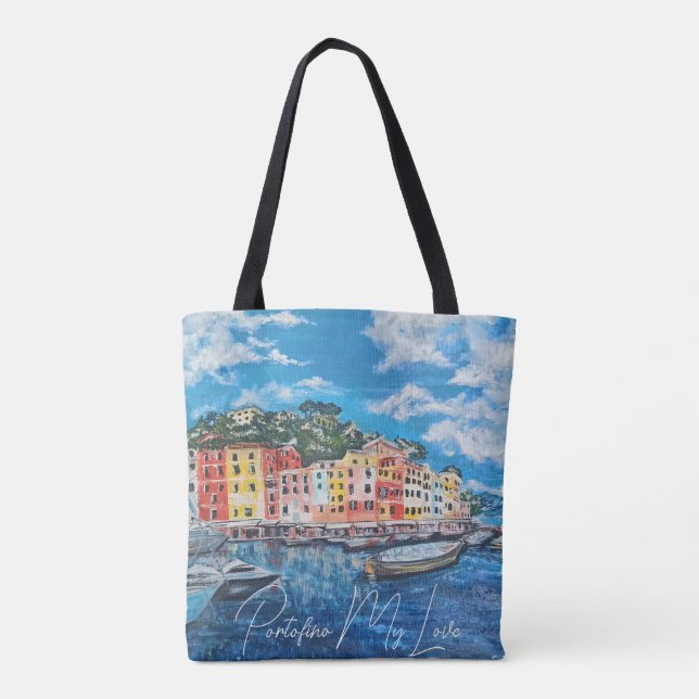 Portofino Shopping bag Tygkasse (Baksida)