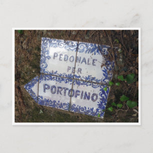 portofino-tecken vykort