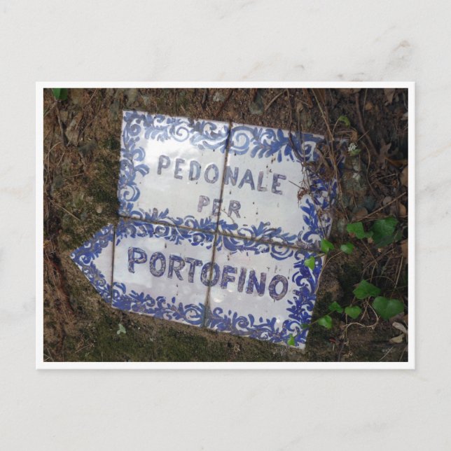 portofino-tecken vykort (Framsida)