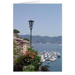 Portofino tomt tillfällenkort för italien hälsningskort