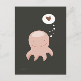 Portokort från Octopus Kärlek Vykort