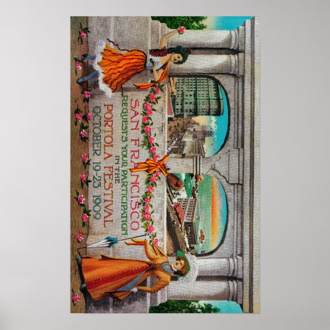 Portola Festival Advertisment (kvinnor) Poster (Framsidan)