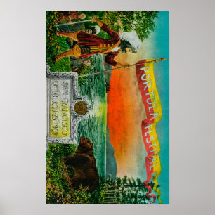 Portola festivalannonsering (utforskaren) poster