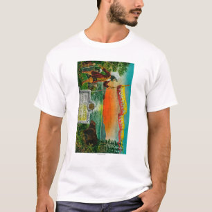 Portola festivalannonsering (utforskaren) t-shirt