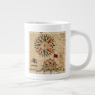 Portolandiagram Karta i Kairo, Egypten Jumbo Mugg