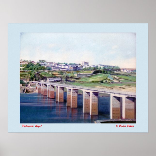 Portomarín (Lugo) Poster (Framsidan)