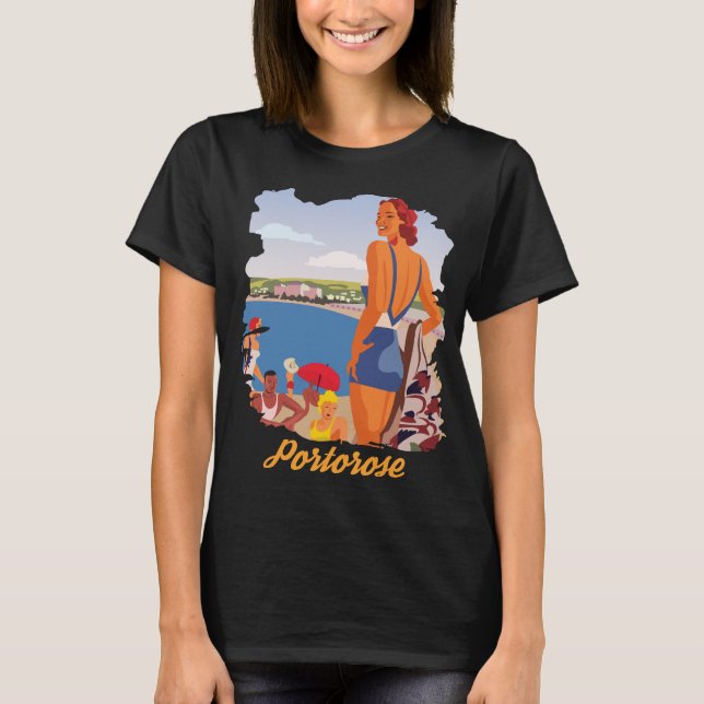 Portorose Beach T Shirt (Framsida)