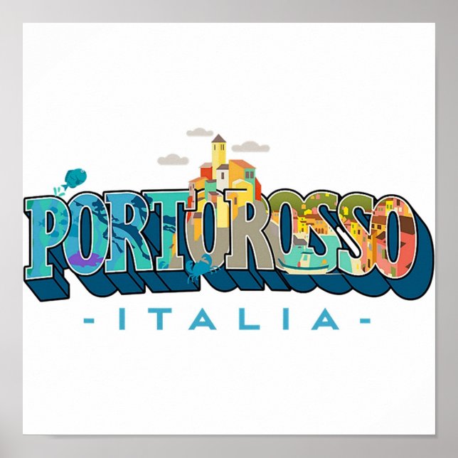 Portorosso Italia Logotyp Poster (Framsidan)