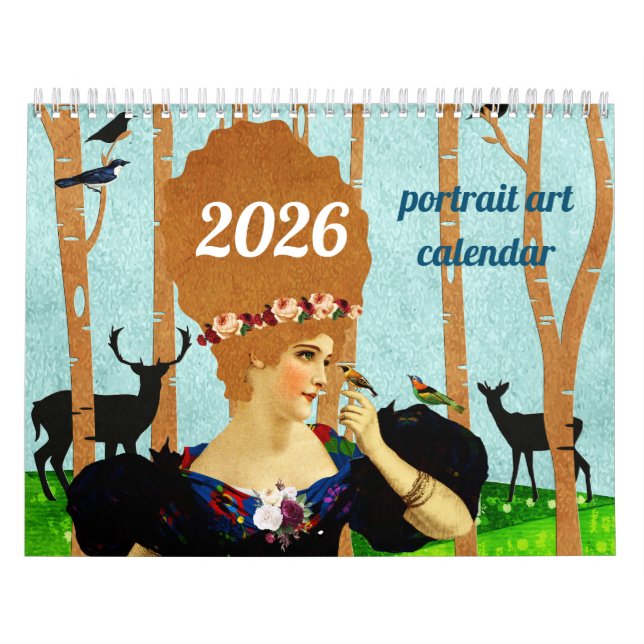 portrait art calendar kalender (Omslag)