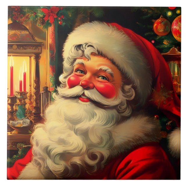 Portrait de Noël du Père Noël Kakelplatta (Framsidan)