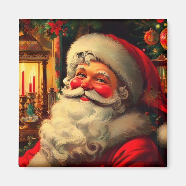Portrait de Noël du Père Noël Magnet (Framsidan)