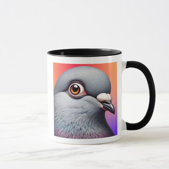 Portrait de pigeon. mugg (Höger)