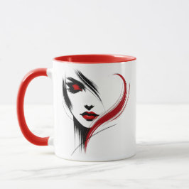 Portrait du visage d'une femme en paix. mugg