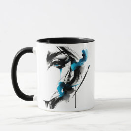 Portrait d'une Femme Au Regard Envoûtant. Mugg