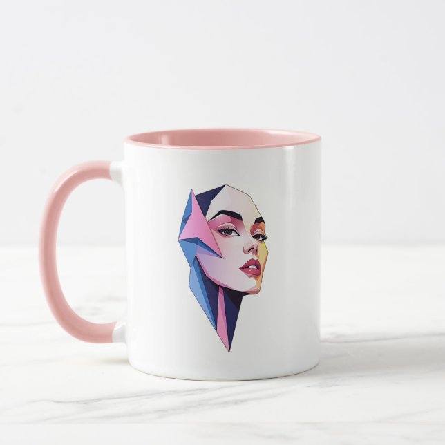 Portrait d'une femme de caractère. mugg (Vänster)