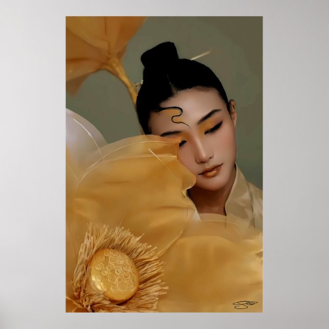 Portrait Geji GaiGai Chinese Dance Poster (Framsidan)