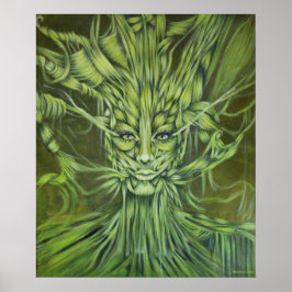 Portrait Green Isma Poster