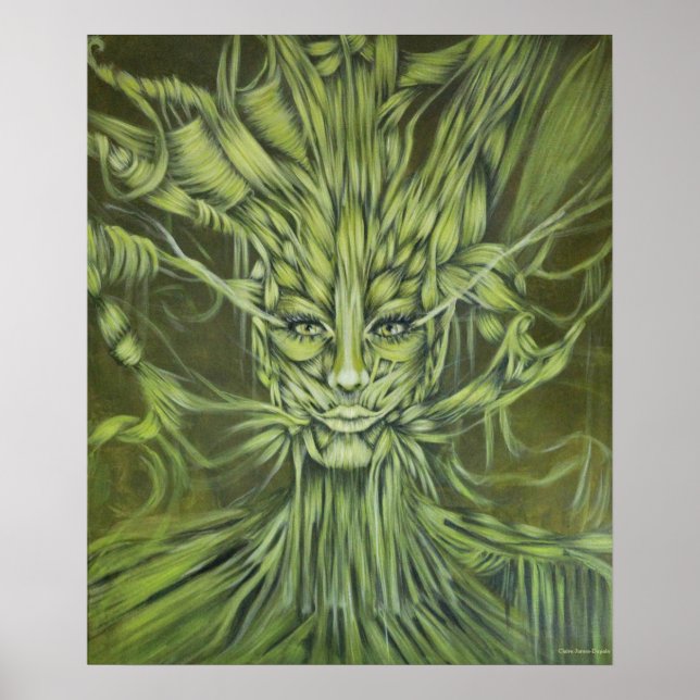 Portrait Green Isma Poster (Framsidan)