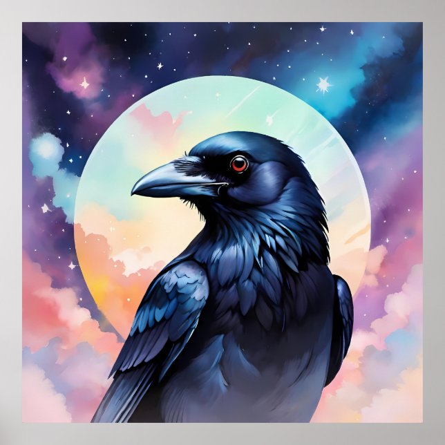 Portrait of a crow poster (Framsidan)