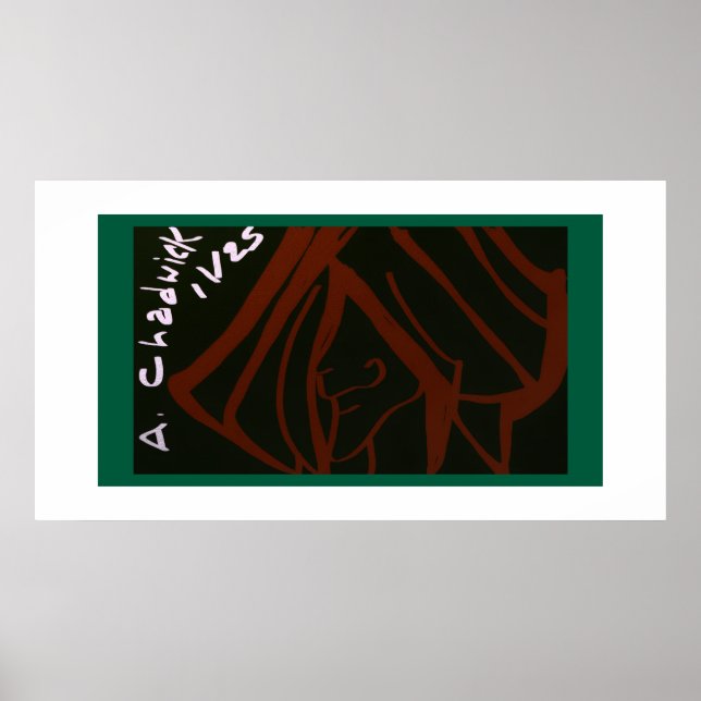 Portrait of a Man's Face Poster (Framsidan)