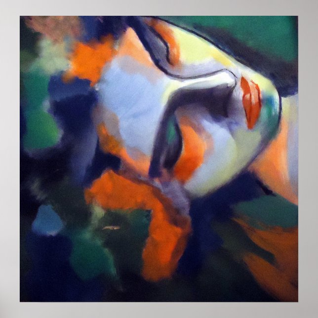 Portrait of a sleeping woman "Nightfall" Poster (Framsidan)